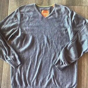 Tommy Bahama Men's Slate Blue V-Neck Sweater
